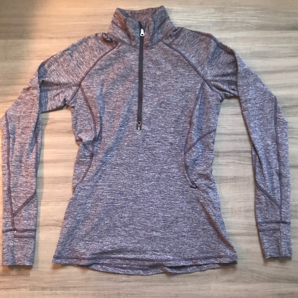 Heathered purple lululemon half zip